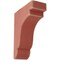Ekena Millwork 3 1/2"W x 8 1/2"D x 11"H Bedford Wood Vintage Decor Bracket, Salvage Red BKTWD04X09X11BERD - alternate 1